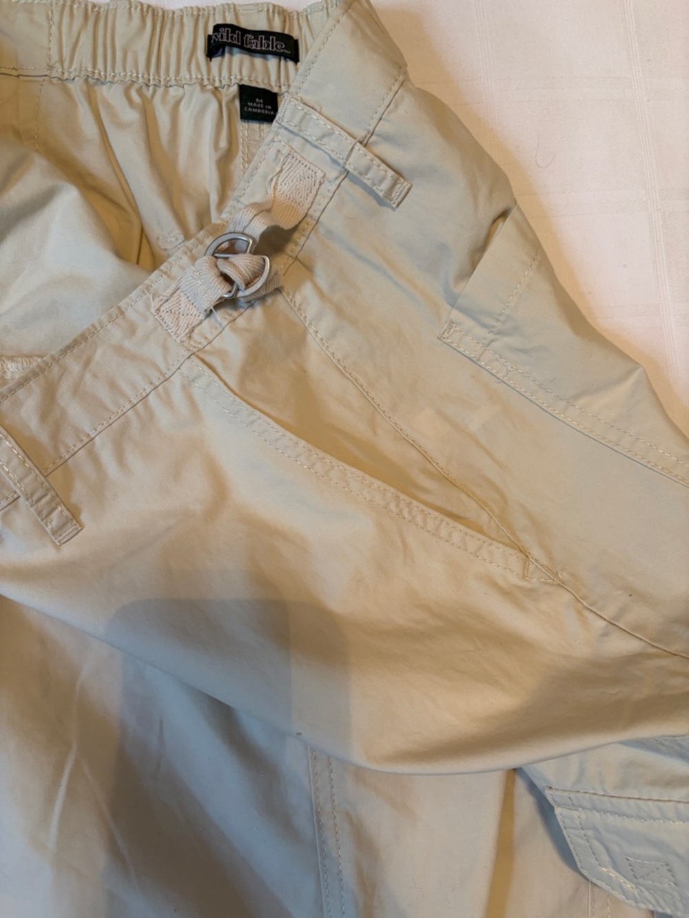Wild Fable Light Beige Cargo Maxi Skirt with Patch Pockets - Picture 3 of 4
